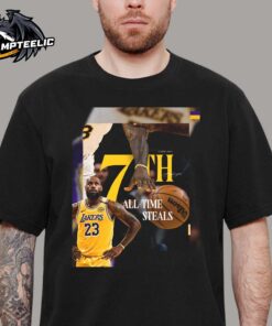 LeBron James 7th NBA All Time Steals Unisex T-Shirt