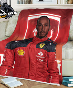 Lewis Hamilton First Day In Ferrari Is Start Of New Era Fleece Blanket