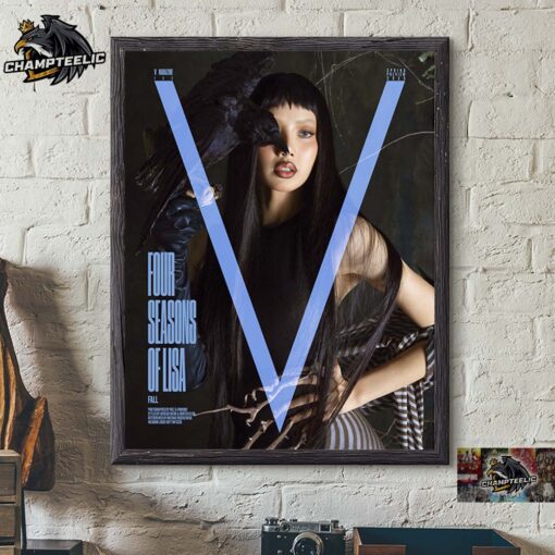 Lisa V Magazine Four Seasons Of Lisa Fall Edition Magazine Cover Home Decor Poster Canvas