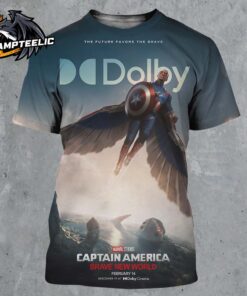 Marvel Captain America Brave New World Dolby Version Poster In Theaters On February 14 2025 All Over Print Shirt