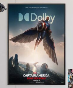 Marvel Captain America Brave New World Dolby Version Poster In Theaters On February 14 2025 Home Decor Poster Canvas