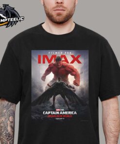 Marvel Captain America Brave New World IMAX Version Poster In Theaters On February 14 2025 Unisex T-Shirt