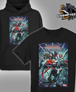 Marvel Spider-Verse Vs Venomverse Spiders Against Symbiotes For The Fate Of The Marvel Multiverse Comic Cover Unisex T-Shirt