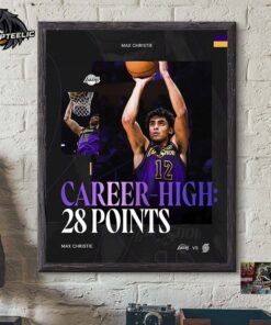 Max Christie Los Angeles Lakers Breakout Career High 28 Points Home Decor Poster Canvas