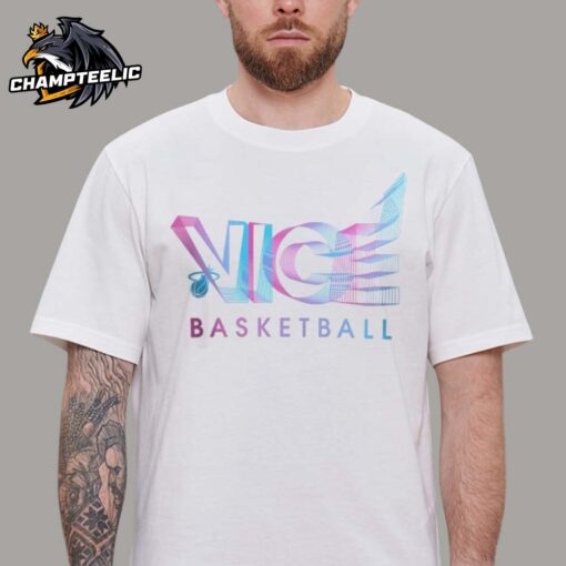 Miami Heat Court Culture Vice 3D Logo Vice Basketball Unisex T-Shirt