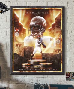 Michael Vick Has Been Inducted Into The 2025 College Football Hall Of Fame Home Decor Poster Canvas