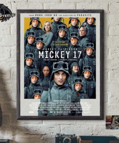 Mickey 17 Official Poster Robert Pattinson He Is Dying To Save Mankind In Theaters On March 7 2025 Home Decor Poster Canvas