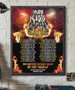 Mini Kiss 30th Anniversary World Tour 2025 Tour Dates List The Hottest Littlest Band In The World Home Decor Poster Canvas