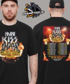 Mini Kiss 30th Anniversary World Tour 2025 Tour Dates List The Hottest Littlest Band In The World Two Sides Unisex T-Shirt