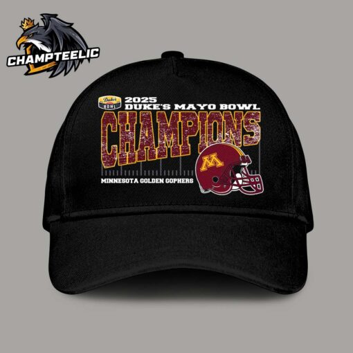 Minnesota Golden Gophers 2025 Duke’s Mayo Bowl Champions Vintage Style With Helmet College Football Bowl Game Classic Cap Hat Snapback