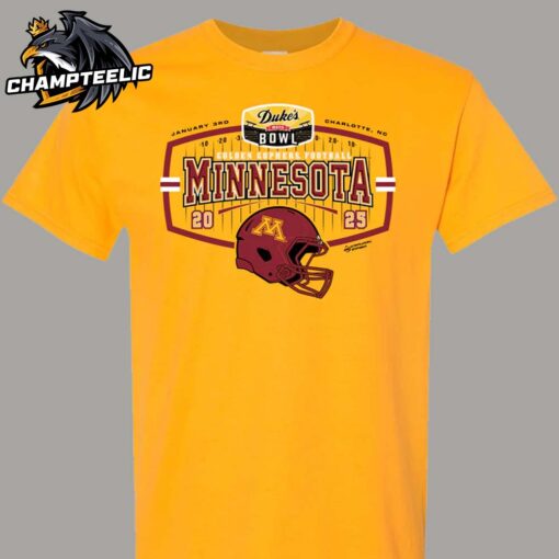 Minnesota Golden Gophers 2025 Duke’s Mayo Bowl Official Team Merchandise Unisex T-Shirt