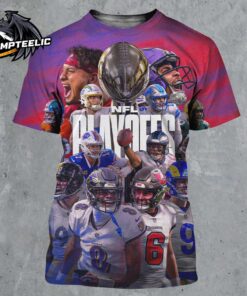 NFL Playoffs Season 2024 2025 All Team Attendances All Over Print Shirt