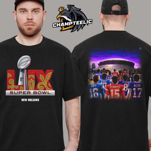 NFL Super Bowl LIX New Orleans 2025 All Eyes On Super Bowl Two Sides Unisex T-Shirt