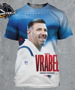 New England Patriots Welcome Mike Vrabel Returns As The 16th Head Coach All Over Print Shirt