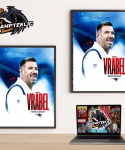 New England Patriots Welcome Mike Vrabel Returns As The 16th Head Coach Home Decor Poster Canvas