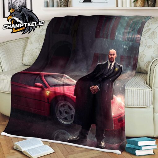 New Era Begins Lewis Hamilton Joins Scuderia Ferrari F1 Team Fleece Blanket