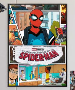 New Poster For Your Friendly Neighborhood Spider-Man Animated Home Decor Poster Canvas