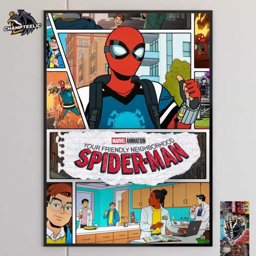 New Poster For Your Friendly Neighborhood Spider-Man Animated Home Decor Poster Canvas