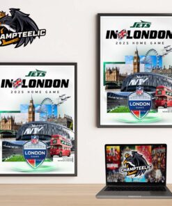 New York Jets In London Meets Cleveland Browns For NFL 2025 London Games At Tottenham Hotspur Stadium Home Decor Poster Canvas