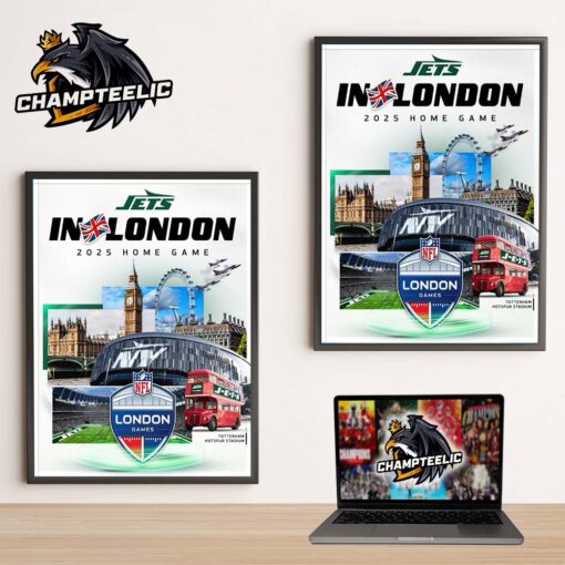 New York Jets In London Meets Cleveland Browns For NFL 2025 London Games At Tottenham Hotspur Stadium Home Decor Poster Canvas