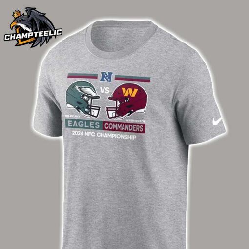 Nike Philadelphia Eagles Vs Washington Commanders 2024 NFC Conference Matchup Helmet Head To Head Unisex T-Shirt