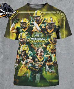 North Dakota State Bison Football 2024 National Champions NCAA Division I Football 10 Times Champions All Over Print Shirt