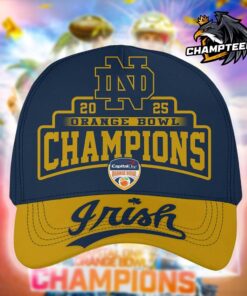 Notre Dame Fighting Irish 2025 Orange Bowl Champions Two Tone Cap Hat Snapback