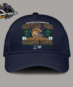 Notre Dame Fighting Irish Helmet 2025 Capital One Orange Bowl Official CFP Semifinal Merch Navy Cap Hat Snapback