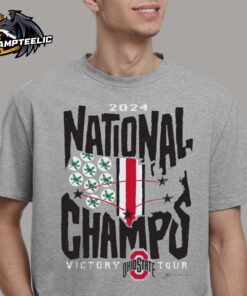 Ohio State Buckeyes 2024 National Champs Victory Tour Unisex T-Shirt