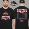 Ohio State Buckeyes College Football Playoff 2024 National Champions Mascot Back Where It Belongs Two Sides T-Shirt