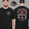 Ohio State Buckeyes Fanatics College Football Playoff 2024 National Champions Schedule Two Sides Unisex T-Shirt