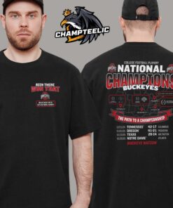 Ohio State Buckeyes College Football Playoff 2024 National Champions Tour The Path To A Championship T-Shirt