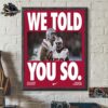 Ohio State Football Takes Down Notre Dame Wins Its First National Championship Champions Home Decor Poster Canvas