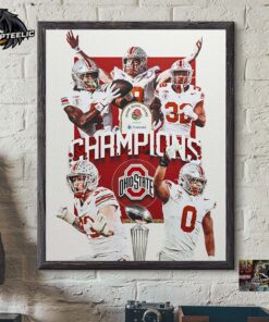 Ohio State Buckeyes Football Your 2025 Rose Bowl Champions Home Decor Poster Canvas