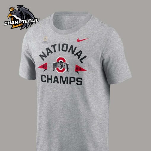 Ohio State Buckeyes Nike College Football Playoff 2024 National Champions Arch Over Logo T-Shirt