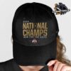 Ohio State Buckeyes 2025 College Football Playoff National Championship Champions Mascot Text Logo Cap Hat Snapback