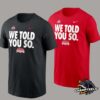 Ohio State Buckeyes Nike College Football Playoff 2024 National Champions We Told You So Ohio Against The World Unisex T-Shirt