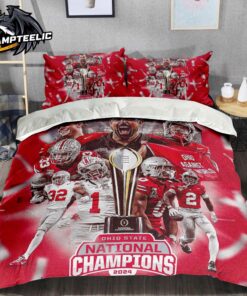 Ohio State Buckeyes Ohio Against The World 2024 National Champions Bedding Set