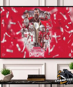 Ohio State Buckeyes Ohio Against The World 2024 National Champions Landscape Poster Canvas For Home Decorations