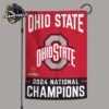 Ohio State Buckeyes Ohio Against The World 2024 National Champions Double Sides House Flag