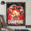 Ohio State Buckeyes Football Nike Tribute 2024 2025 National Champions We Told You So Wall Decor Poster Canvas