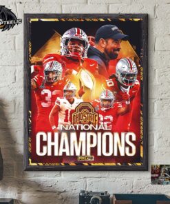 Ohio State Football Takes Down Notre Dame Wins Its First National Championship Champions Home Decor Poster Canvas