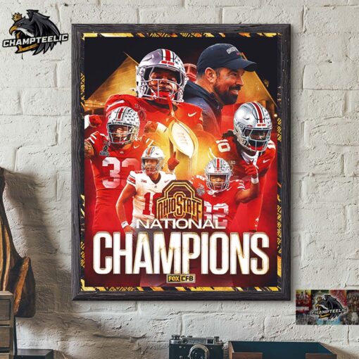 Ohio State Football Takes Down Notre Dame Wins Its First National Championship Champions Home Decor Poster Canvas