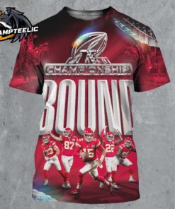 One Step Closer Kansas City Chiefs 2025 AFC Championship Bound All Over Print Shirt