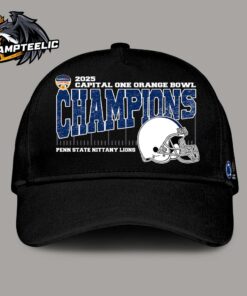 Penn State Nittany Lions 2025 Orange Bowl Champions College Football Playoff Semifinal Vintage Style With Helmet Classic Cap Hat Snapback