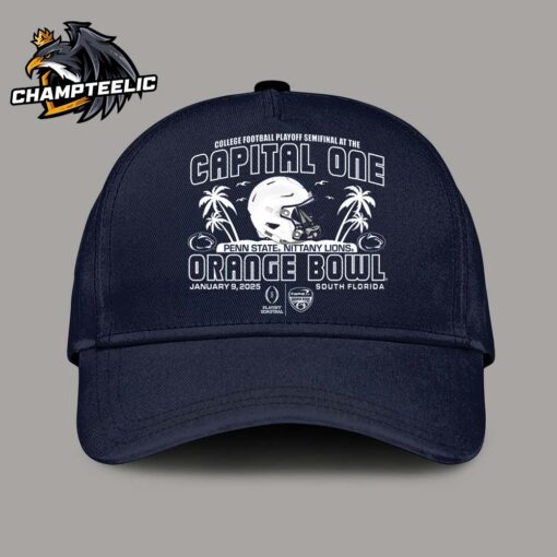 Penn State Nittany Lions Helmet 2025 Capital One Orange Bowl Official CFP Semifinal Merch Navy Cap Hat Snapback