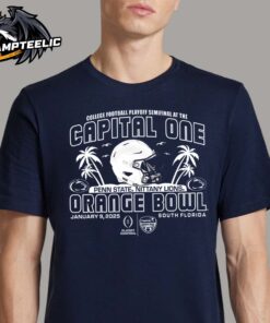 Penn State Nittany Lions Helmet 2025 Capital One Orange Bowl Official CFP Semifinal Merch Unisex T-Shirt