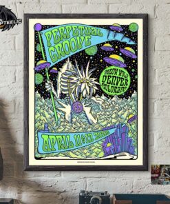 Perpetual Groove Poster For Shows In Denver Colorado At Meow Wolf On April 11 And 12 2025 Home Decor Poster Canvas