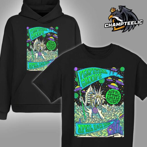 Perpetual Groove Poster For Shows In Denver Colorado At Meow Wolf On April 11 And 12 2025 Unisex T-Shirt Hoodie