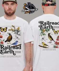 Railroad Earth Winter 2025 West Coast Edition Tour Poster Schedule Dates List Merch Unisex T-Shirt